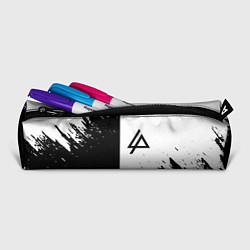 Пенал для ручек Linkin park краски чёрнобелый, цвет: 3D-принт — фото 2