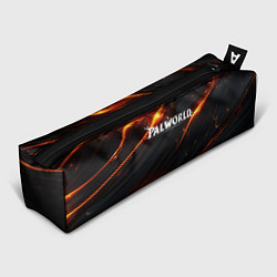 Пенал для ручек Palworld логотип янтарные волны, цвет: 3D-принт