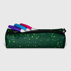 Пенал для ручек Прикольный горошек зелёный, цвет: 3D-принт — фото 2