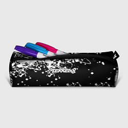 Пенал для ручек Tekken 8 брызги белых красок, цвет: 3D-принт — фото 2