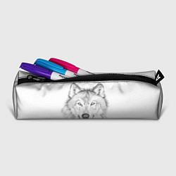 Пенал для ручек Нарисованный волк зубами щёлк, цвет: 3D-принт — фото 2