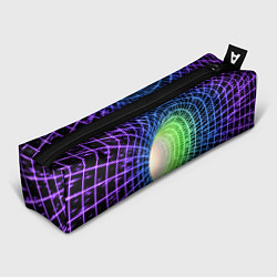 Пенал для ручек Червоточина - трехцветная сетка со свечением, цвет: 3D-принт