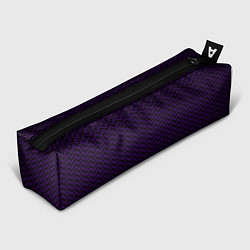 Пенал Чёрно-фиолетовый ломаные полосы