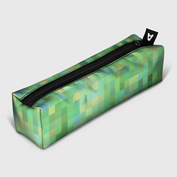 Пенал для ручек Пиксели в зеленом, цвет: 3D-принт