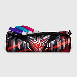 Пенал для ручек Абстрактная красная руна, цвет: 3D-принт — фото 2