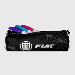 Пенал для ручек Fiat speed на темном фоне со следами шин по-горизо, цвет: 3D-принт — фото 2