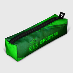 Пенал для ручек Sporting - green gradient по-горизонтали, цвет: 3D-принт