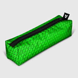Пенал для ручек Шкура зелёной змеи, цвет: 3D-принт