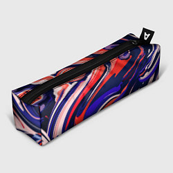 Пенал для ручек Абстракция разводов разноцветная, цвет: 3D-принт