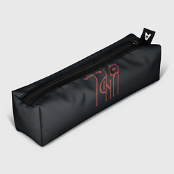 Пенал для ручек Вязью Таня - красная надпись, цвет: 3D-принт