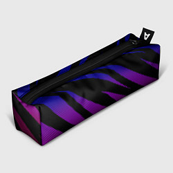 Пенал для ручек Сине-розовый абстракция с полосами, цвет: 3D-принт