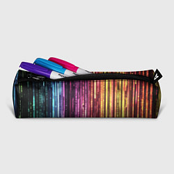 Пенал для ручек Неоновый и переливающийся киберпанк узор, цвет: 3D-принт — фото 2
