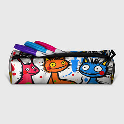 Пенал для ручек Смешные зверята, цвет: 3D-принт — фото 2