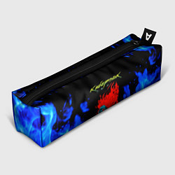 Пенал Киберпанк голубой огонь