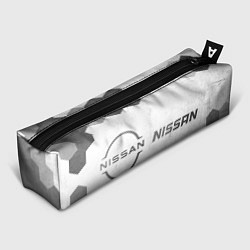 Пенал для ручек Nissan - white gradient по-горизонтали, цвет: 3D-принт