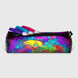 Пенал для ручек Черепа неоновые краски, цвет: 3D-принт — фото 2
