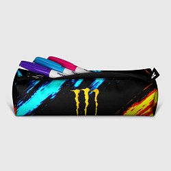 Пенал для ручек Monster energy текстура огненная, цвет: 3D-принт — фото 2