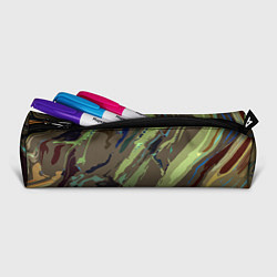 Пенал для ручек Абстракция тон хаки, цвет: 3D-принт — фото 2