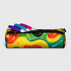 Пенал для ручек Желто-зеленая краска текстура, цвет: 3D-принт — фото 2