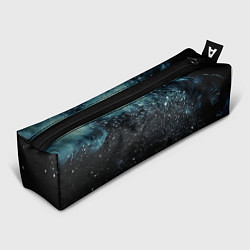 Пенал Черно-синий текстурный фон