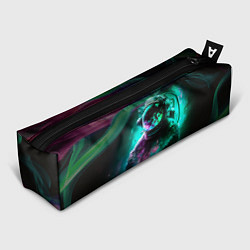 Пенал для ручек Космонавт неоновая дымка, цвет: 3D-принт