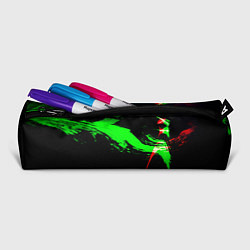 Пенал для ручек Color black green red, цвет: 3D-принт — фото 2