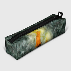 Пенал для ручек Две горящие свечи в темноте, цвет: 3D-принт