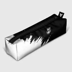 Пенал для ручек Barcelona черно белые краски, цвет: 3D-принт