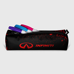 Пенал для ручек Infiniti - red gradient по-горизонтали, цвет: 3D-принт — фото 2