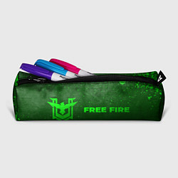 Пенал для ручек Free Fire - green gradient по-горизонтали, цвет: 3D-принт — фото 2
