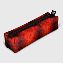 Пенал для ручек Красно-черная кожа дракона, цвет: 3D-принт
