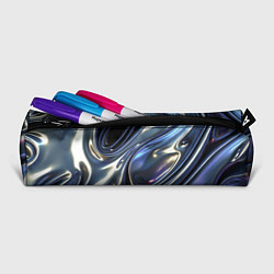 Пенал для ручек Серебро жидкий металл, цвет: 3D-принт — фото 2