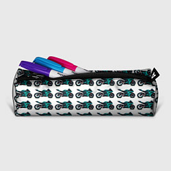 Пенал для ручек Motorbike light blue, цвет: 3D-принт — фото 2