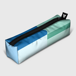 Пенал для ручек Мятное небо колор-блок, цвет: 3D-принт