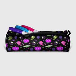 Пенал для ручек Halloween pink black pumpkin, цвет: 3D-принт — фото 2