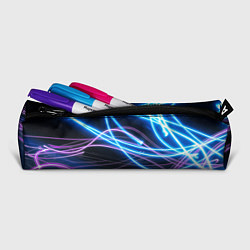 Пенал для ручек Неоновая абстракция на темном, цвет: 3D-принт — фото 2