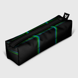Пенал для ручек Neon green light blue, цвет: 3D-принт