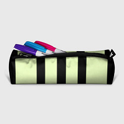 Пенал для ручек Color light green black line, цвет: 3D-принт — фото 2