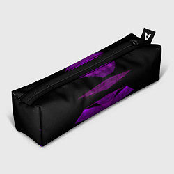 Пенал для ручек Color purple black strip, цвет: 3D-принт
