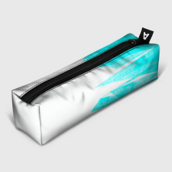 Пенал Color white light blue stripe