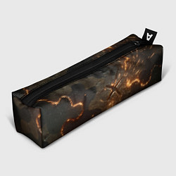 Пенал для ручек Искры в разломах на камуфляже, цвет: 3D-принт