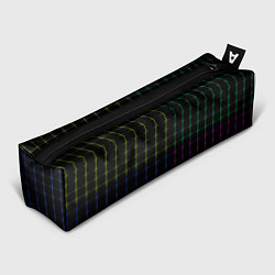 Пенал для ручек Color black multicolored stripes, цвет: 3D-принт