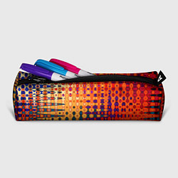 Пенал для ручек Красно-жёлтый абстракция, цвет: 3D-принт — фото 2
