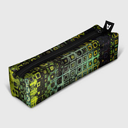 Пенал для ручек Абстрактная зелено-черная текстура, цвет: 3D-принт