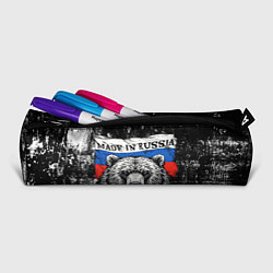 Пенал для ручек Медведь на фоне Росийсского флага, цвет: 3D-принт — фото 2
