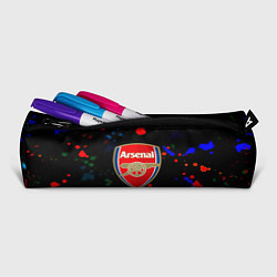 Пенал для ручек Arsenal неоновые брызги красок, цвет: 3D-принт — фото 2