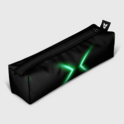 Пенал для ручек Neon green lines, цвет: 3D-принт