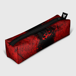 Пенал для ручек Эмблема hitman на черном фоне, цвет: 3D-принт