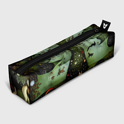 Пенал для ручек Новогодний кот Босха, цвет: 3D-принт