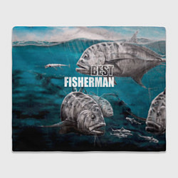 Плед флисовый Best fisherman, цвет: 3D-велсофт